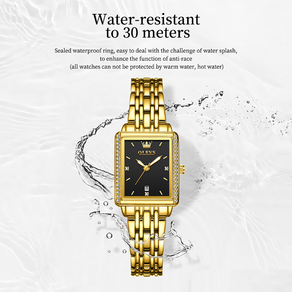 ساعة OLEVS 9995 للنساء، ساعة ف - مراجعة Luxury Watch Ladies وسعره
