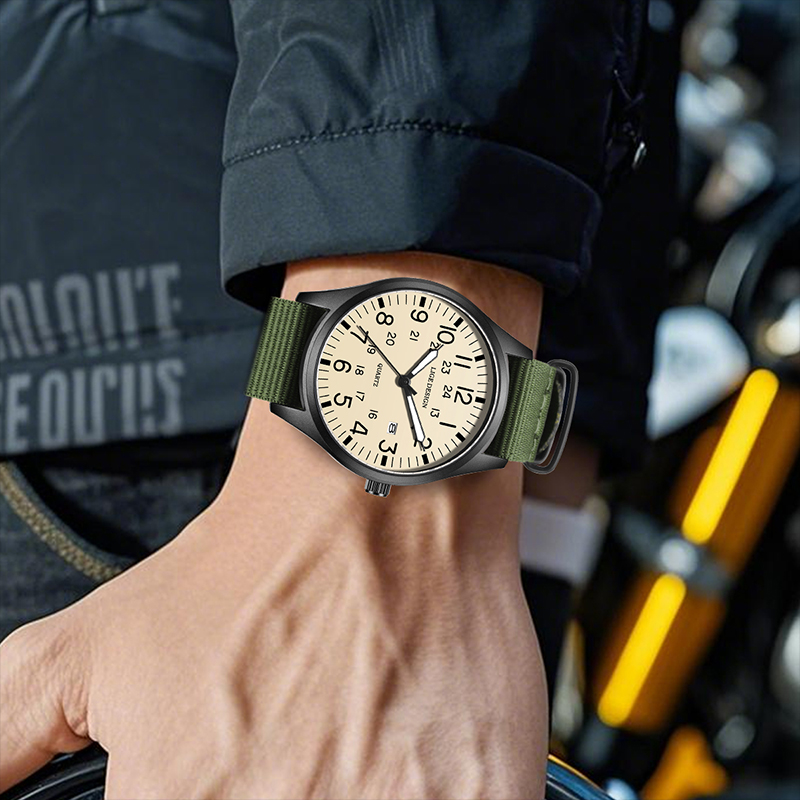 LIGE 2025 أفضل ساعة يد كوارتز  - مراجعة Luxury Watch Green وسعره