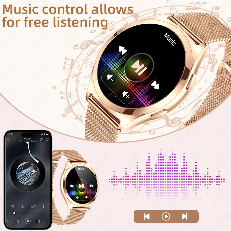 ساعة ذكية فاخرة من LIGE للنساء - مراجعة Luxury Watch On Wrist وسعره