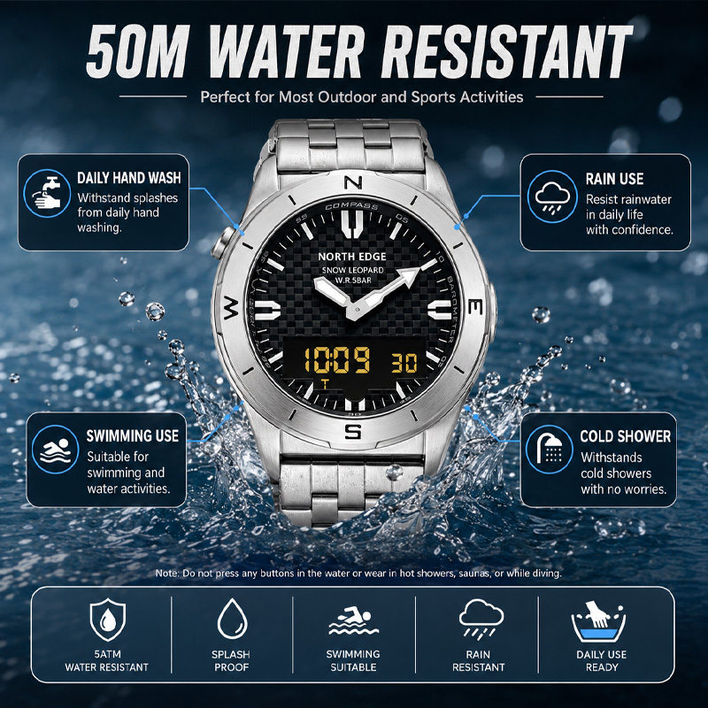 ساعة رياضية رقمية للرجال من نو - مراجعة Compass Watch Luxury وسعره