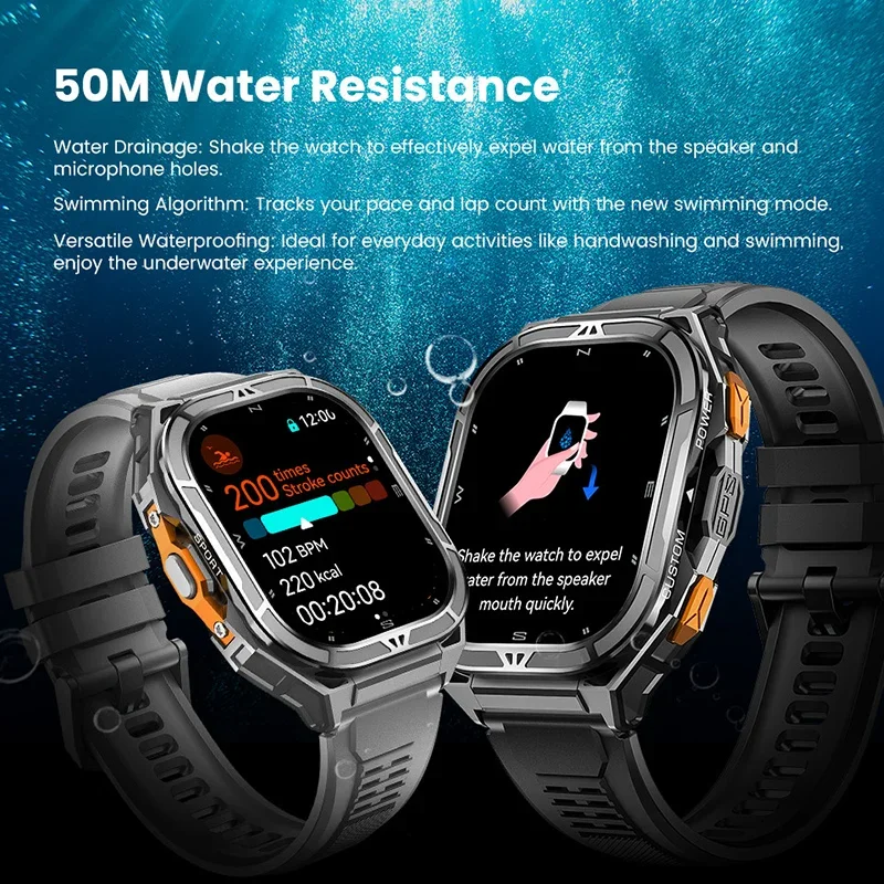 ساعة ذكية فاخرة بشاشة AMOLED م - مراجعة Compass Watch Luxury وسعره