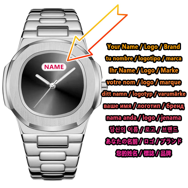 ساعة يد رجالية بشعار مخصص، ساع - مراجعة Luxury Watch Logo وسعره