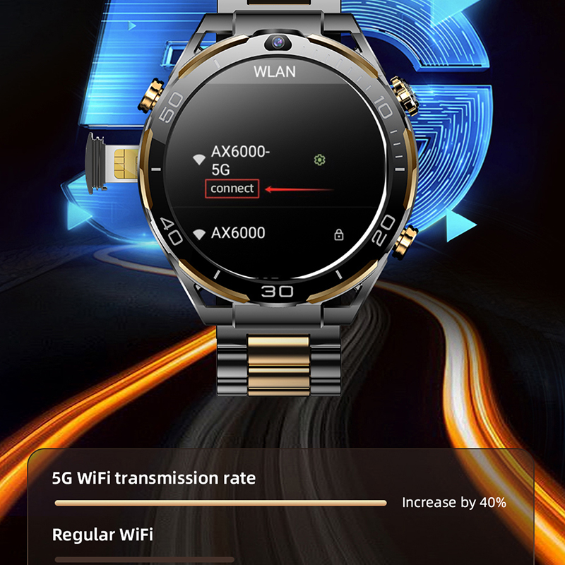 ساعة ذكية جديدة 4G LTE للرجال  - مراجعة Luxury Watch On Wrist وسعره