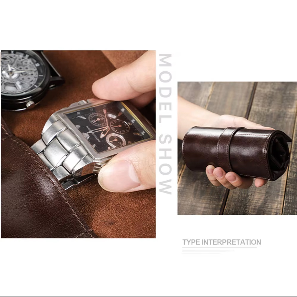 حافظة ساعات من الجلد الطبيعي 1 - مراجعة Luxury Watch Case Travel وسعره